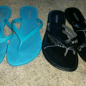 Old Navy and Sonoma flip flop bundle